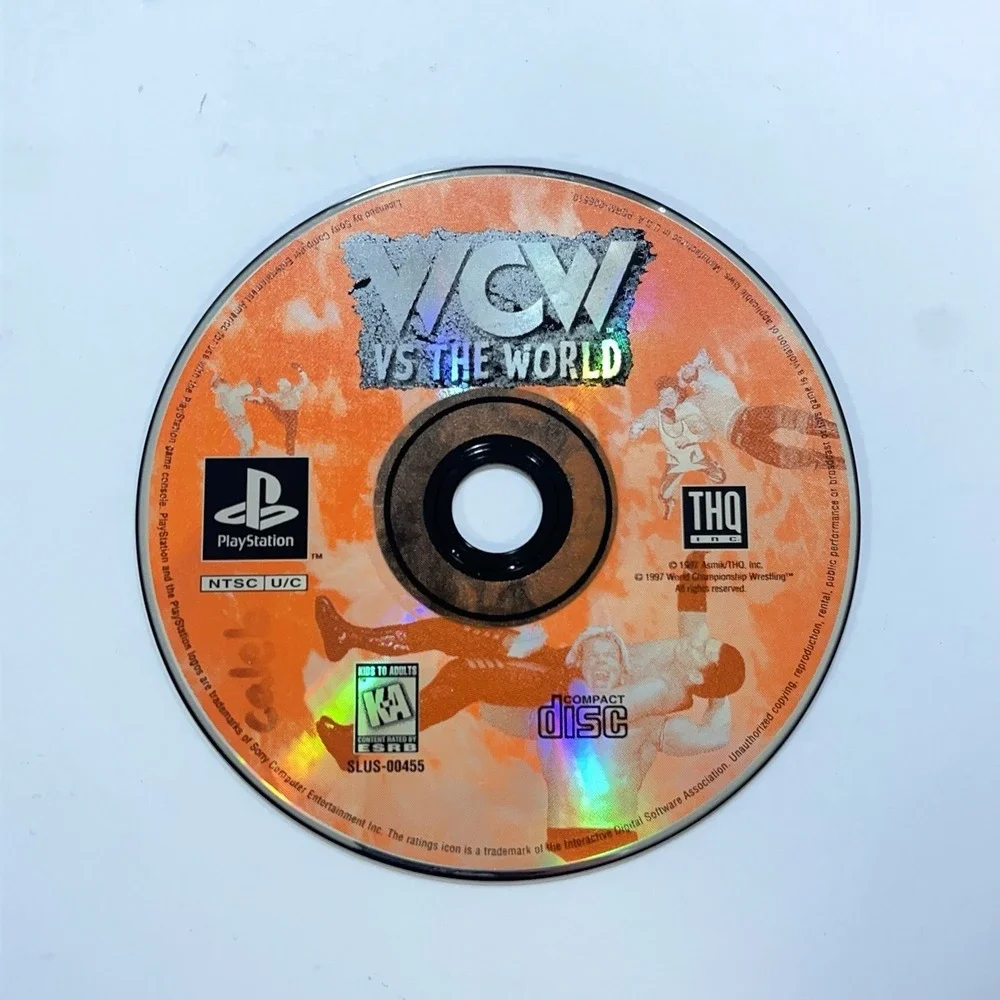 PS1 WCW Wresting Games Lot Of 3  WCW Nitro, Vs The World, WCW NWO Thunder CIB